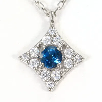 Pre-owned Unbranded Blue Gold Gold (10k) Necklace () In Multi