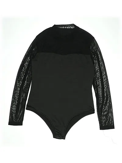 Pre-owned Unbranded Bodysuit In Black
