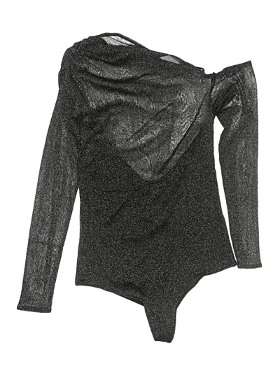 Pre-owned Unbranded Bodysuit In Black