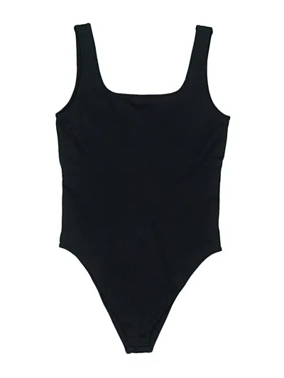 Pre-owned Unbranded Bodysuit In Black
