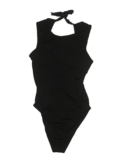 Pre-owned Unbranded Bodysuit In Black
