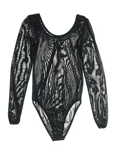 Pre-owned Unbranded Bodysuit In Black