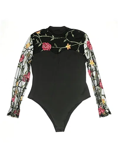 Pre-owned Unbranded Bodysuit In Black