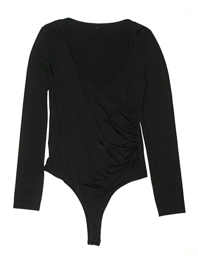 Pre-owned Unbranded Bodysuit In Black