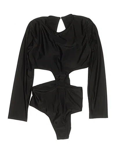 Pre-owned Unbranded Bodysuit In Black