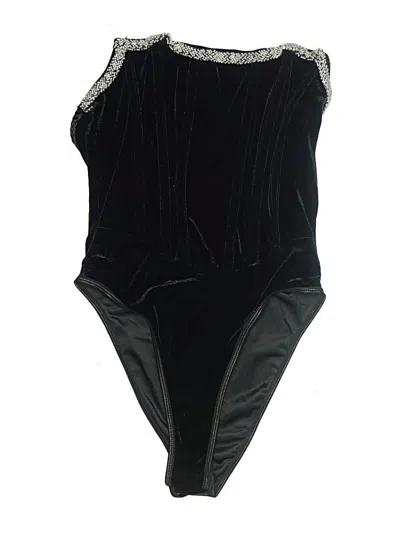 Pre-owned Unbranded Bodysuit In Black
