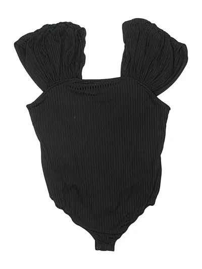 Pre-owned Unbranded Bodysuit In Black