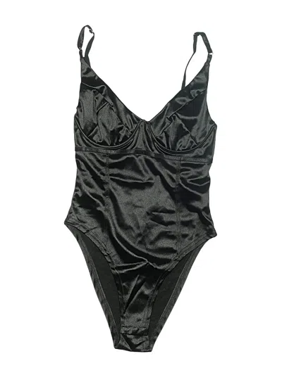Pre-owned Unbranded Bodysuit In Black