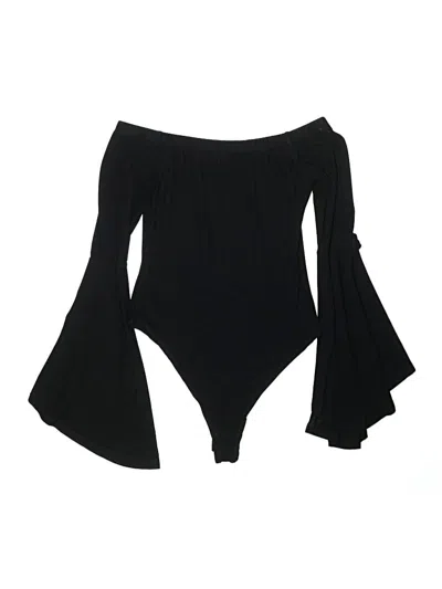 Pre-owned Unbranded Bodysuit In Black