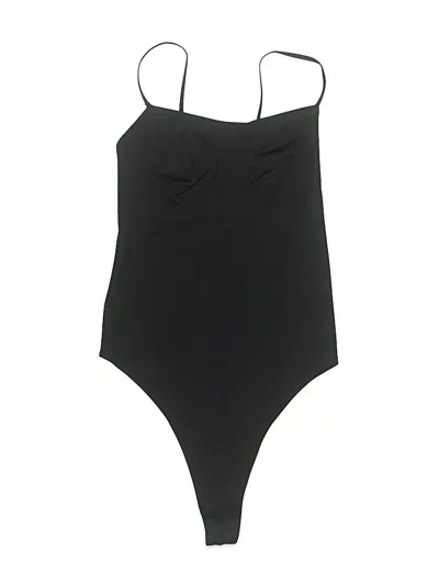 Pre-owned Unbranded Bodysuit In Black