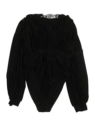 Pre-owned Unbranded Bodysuit In Black