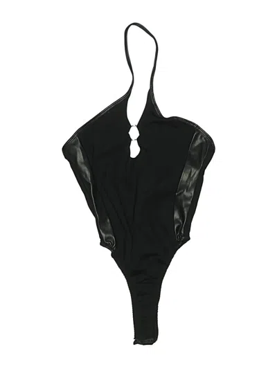 Pre-owned Unbranded Bodysuit In Black