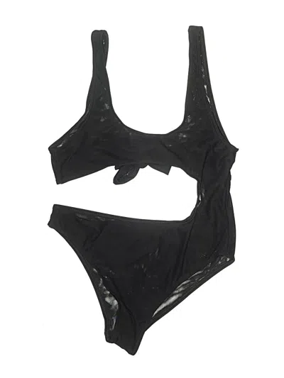 Pre-owned Unbranded Bodysuit In Black