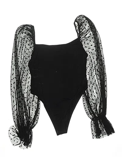 Pre-owned Unbranded Bodysuit In Black