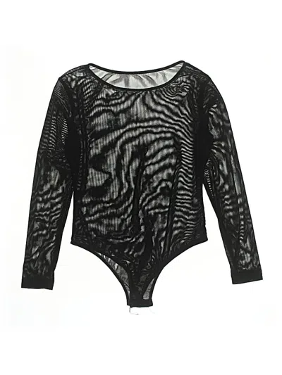 Pre-owned Unbranded Bodysuit In Black
