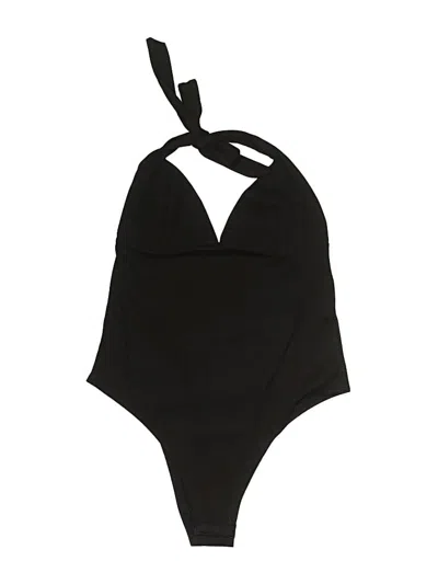 Pre-owned Unbranded Bodysuit In Black