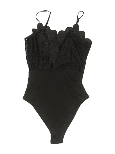 Pre-owned Unbranded Bodysuit In Black