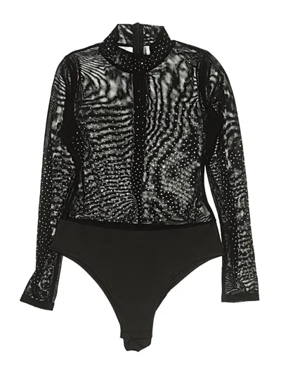 Pre-owned Unbranded Bodysuit In Black