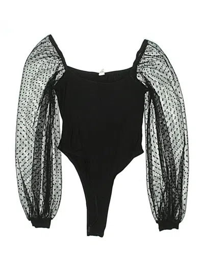 Pre-owned Unbranded Bodysuit In Black