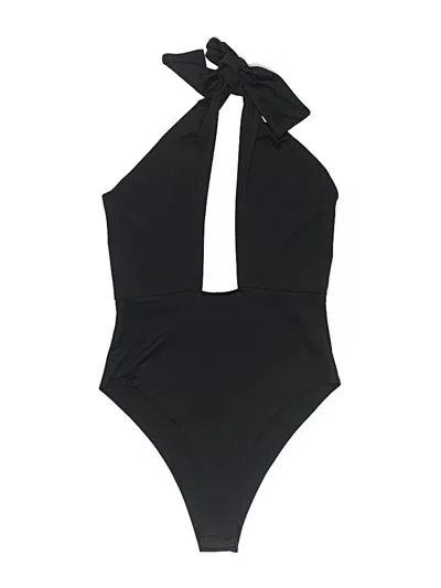 Pre-owned Unbranded Bodysuit In Black