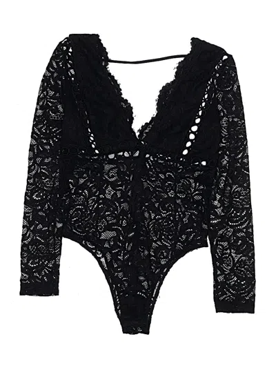 Pre-owned Unbranded Bodysuit In Black