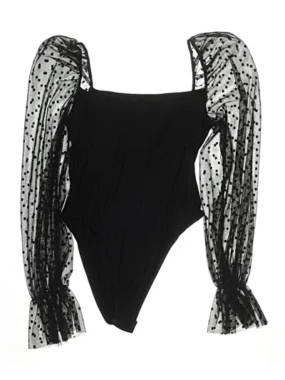 Pre-owned Unbranded Bodysuit In Black