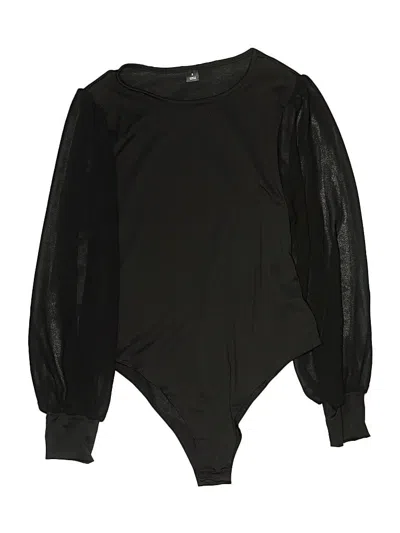 Pre-owned Unbranded Bodysuit In Black