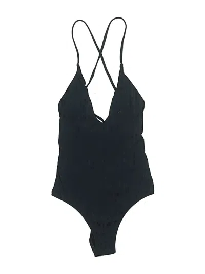 Pre-owned Unbranded Bodysuit In Black