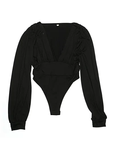 Pre-owned Unbranded Bodysuit In Black