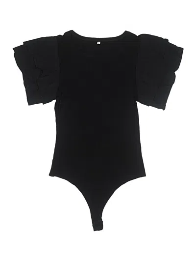 Pre-owned Unbranded Bodysuit In Black