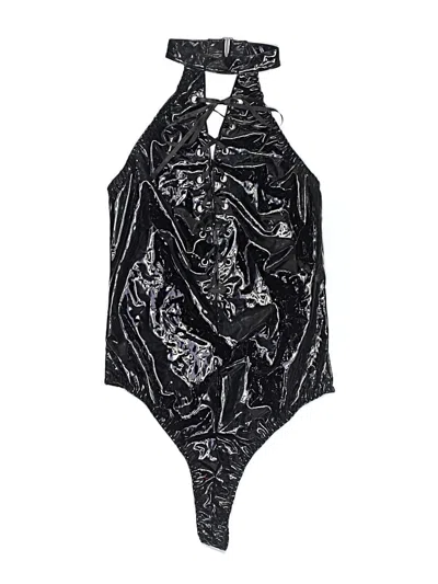 Pre-owned Unbranded Bodysuit In Black