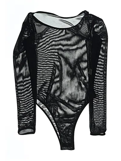 Pre-owned Unbranded Bodysuit In Black