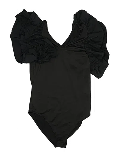 Pre-owned Unbranded Bodysuit In Black