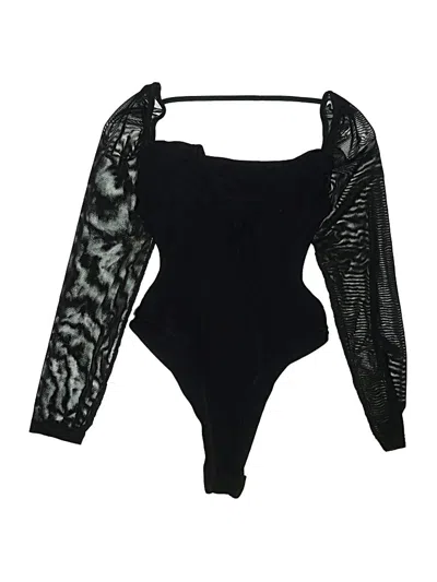 Pre-owned Unbranded Bodysuit In Black