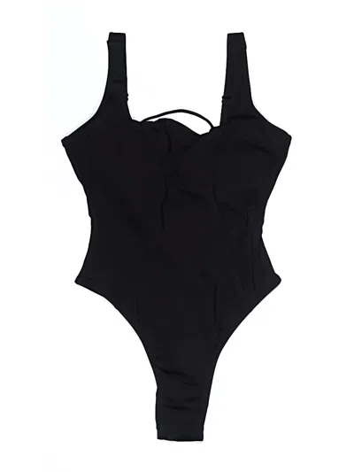 Pre-owned Unbranded Bodysuit In Black