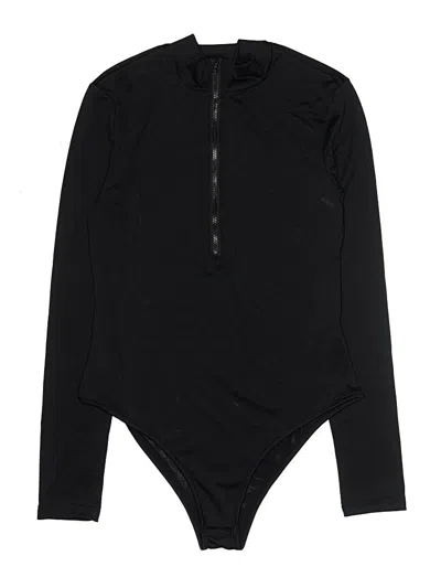 Pre-owned Unbranded Bodysuit In Black