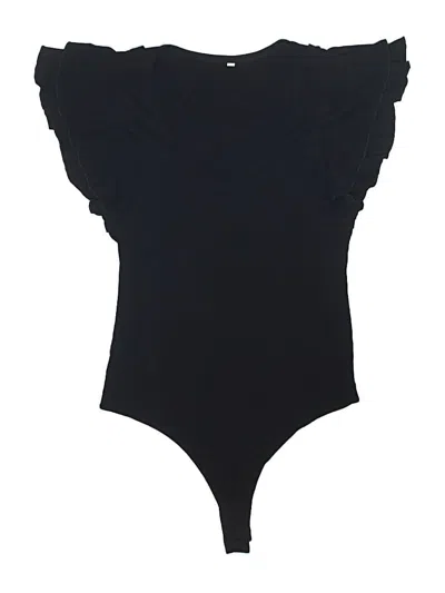 Pre-owned Unbranded Bodysuit In Black