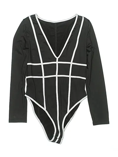Pre-owned Unbranded Bodysuit In Black