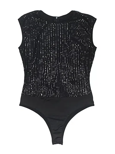 Pre-owned Unbranded Bodysuit In Black