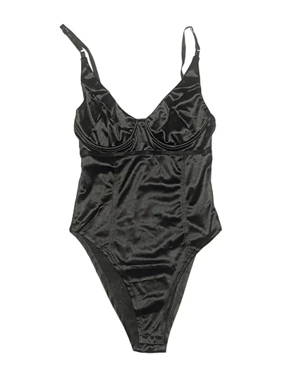 Pre-owned Unbranded Bodysuit In Black