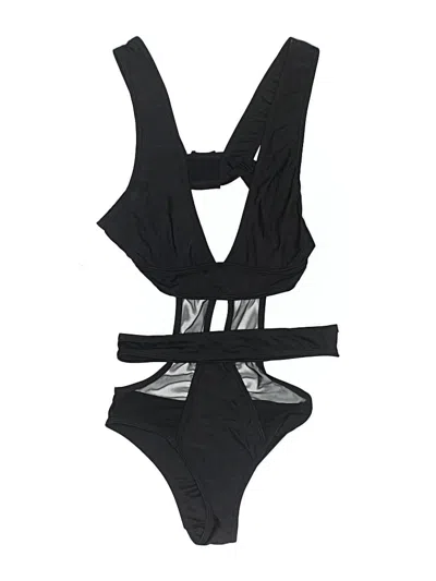 Pre-owned Unbranded Bodysuit In Black