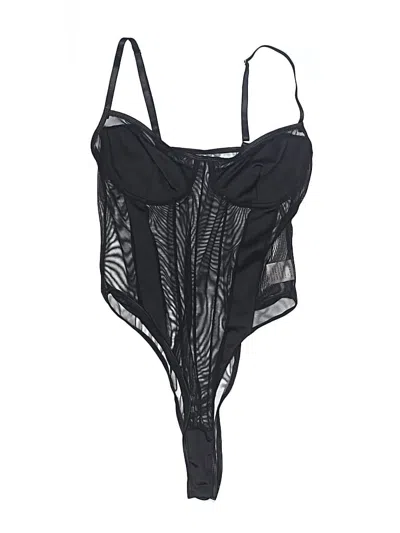 Pre-owned Unbranded Bodysuit In Black