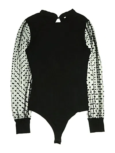 Pre-owned Unbranded Bodysuit In Black