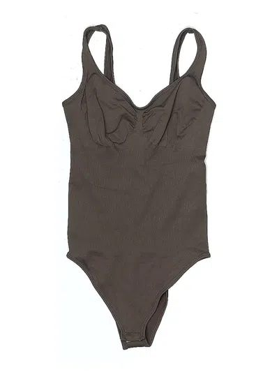 Pre-owned Unbranded Bodysuit In Brown