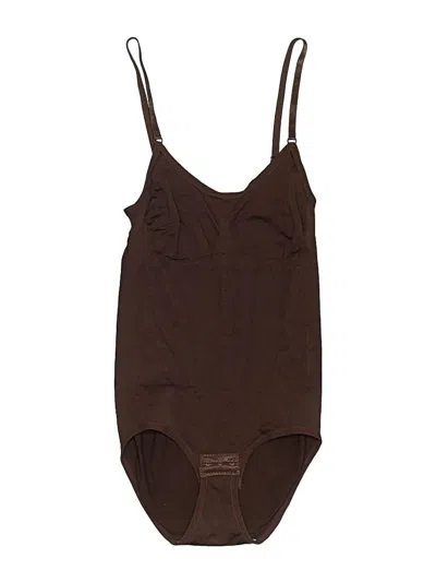Pre-owned Unbranded Bodysuit In Brown
