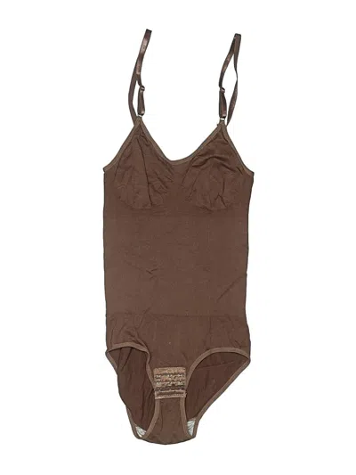 Pre-owned Unbranded Bodysuit In Brown