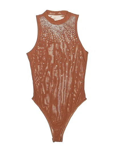 Pre-owned Unbranded Bodysuit In Brown