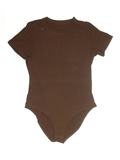 Pre-owned Unbranded Bodysuit In Brown