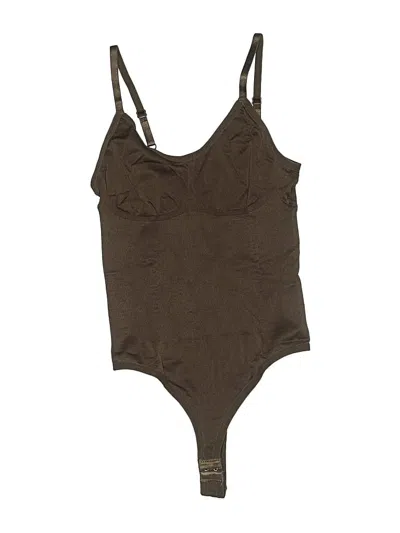 Pre-owned Unbranded Bodysuit In Brown