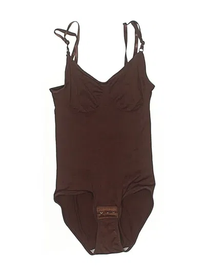 Pre-owned Unbranded Bodysuit In Brown